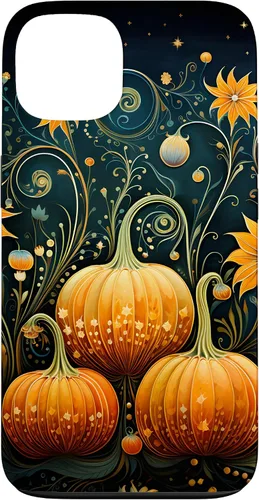 Miniatura 7 de Funda floral para iPhone 16 Pumpkins Vintage Otoño Otoño
