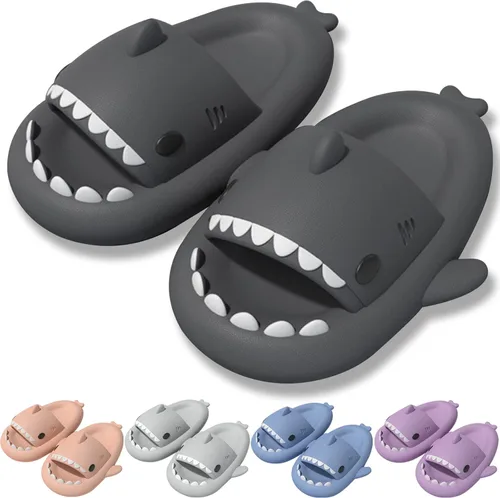 MUMIK Sandalias de tiburón para niños, pantuflas de tiburón mejoradas, sandalias de tiburón en la nube, antideslizantes, suela gruesa, cómodas,