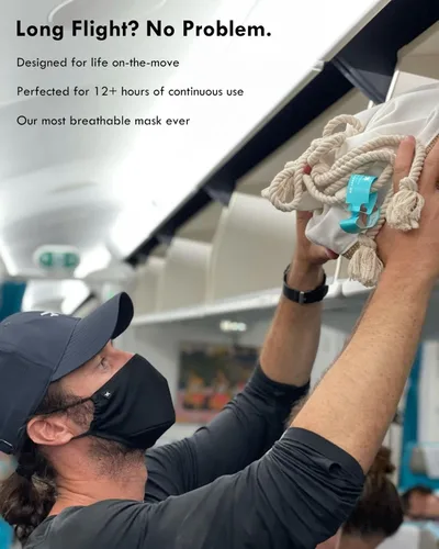 Miniatura 3 de Máscara de movimiento para ejercicio calor viajes largos