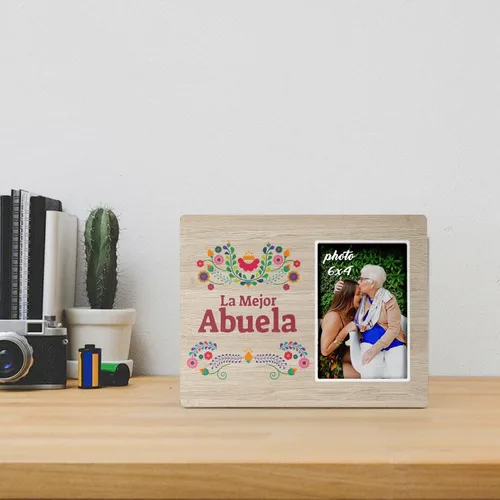 Miniatura 5 de KU-DaYi Marco de fotos de regalo para abuela, cumpleaños, Navidad, Día de la Madre, Acción de Gracias, de nieto, nieta, marco de fotos español