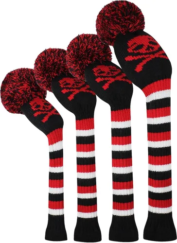Miniatura 13 de Scott Edward Knit Wood Golf Club Head Covers 4 Pieces Knitted Item Fit Over Well Driver Wood(460cc) Fairway Wood and Hybrid(UT)