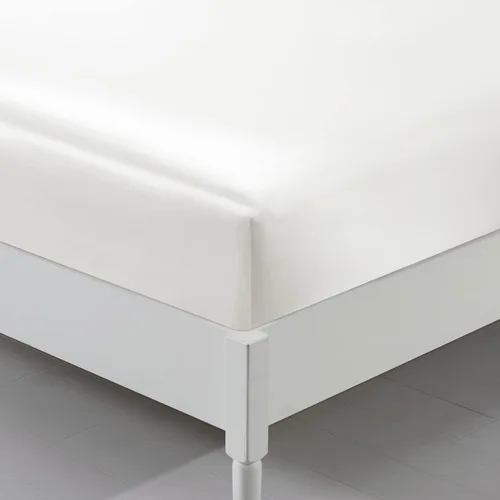 Miniatura 4 de Sábana bajera ajustable de satén de seda tamaño King, sábanas de cama individuales de bolsillo profundo que se venden por separado, sin arrugas, que