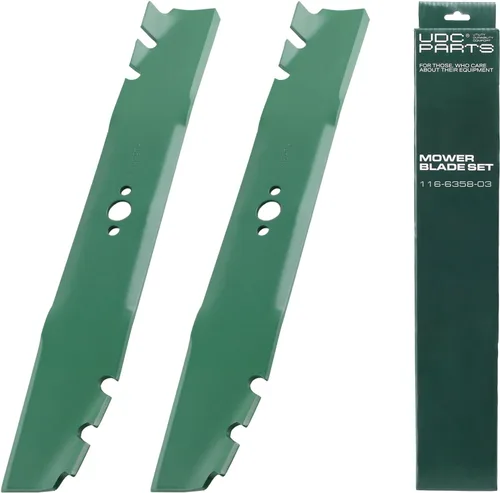 Miniatura 35 de UDC Parts GY20852 Hojas de corte de 48 pulgadas para John Deere D140 E140 S140 Z355E GX21784 GX21786 S170 E170 LA130 LA145 D160 S160 E160 E150 D155