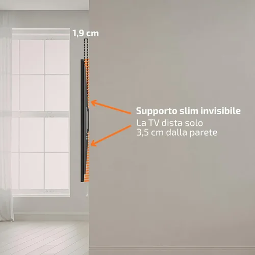 Miniatura 4 de Superior Electronics - Soporte fijo para TV de pared de 60" a 100" (extra delgado), negro con nivel incluido - SUPSTV007