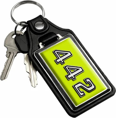 Miniatura 50 de Brotherhood Car Key Chain for Cutlass - Classic Models Keychain for Men and Women Gift Key Ring Azul alpino
