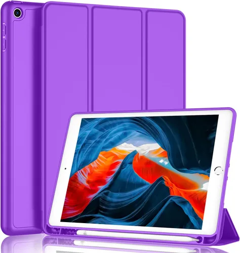Miniatura 34 de iMieet - Funda para iPad de 9ª generación 2021/iPad de 8ª generación 2020 de 10.2 pulgadas con soporte para lápices, funda para iPad de 7ª