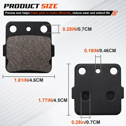 Miniatura 3 de Pastillas de freno 400ex para Honda TRX400X 2009-2014/TRX400EX Sportrax 400 2001-2008/TRX400EX Fourtrax 1999-2000/TRX300EX Fourtrax 300
