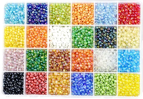 Miniatura 16 de Mandala Crafts Cuentas de cristal 6/0 para abalorios – 2500 cuentas redondas negras pequeñas Rocaille de 0.157 pulgadas para hacer joyas, collares