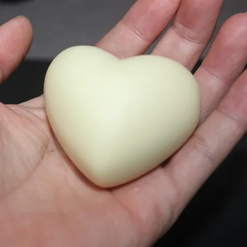 Miniatura 4 de Molde transparente de silicona en forma de corazón 3D para San Valentín, arte de resina epoxi, fabricación de velas y jabón, producto de Rosa 2