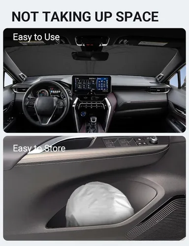 Miniatura 92 de Proadsy Parasol plegable para parabrisas delantero 2026, ajuste personalizado, accesorios para CRV SUV LX EX EX-L EX-L Navi Touring 2017-2022