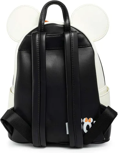 Miniatura 3 de Loungefly Disney Ghost Minnie Mouse que brilla en la oscuridad Cosplay, bolsa de hombro con doble correa para mujer, Multi, Moderno
