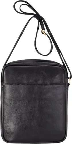 Miniatura 6 de Bolso bandolera de cuero genuino Bolso bandolera de piel de vaca unisex vintage, bolso lateral compacto de viaje de negocios