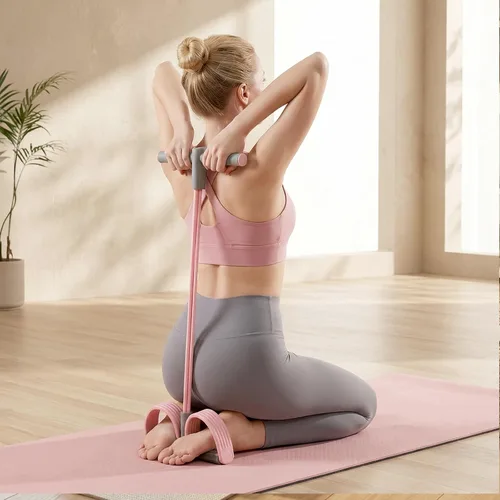 Miniatura 7 de Bandas de resistencia con pedal y asas - 2026 Nueva banda de fitness de goma multifuncional para entrenamiento de cuerpo completo, yoga