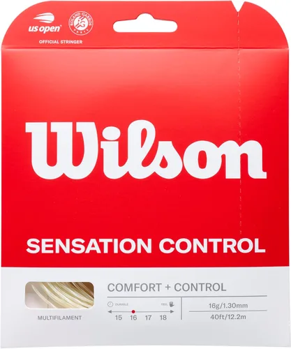 Miniatura 7 de Wilson Sensation - Juego de cuerda para raqueta de tenis y carrete de 200 m Blanco