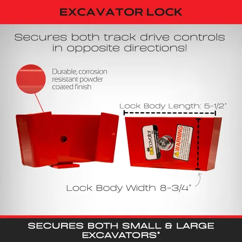 Miniatura 2 de Bloqueo para excavadora - Cerradura antirrobo para motores de tierra y equipos pesados - Accesorios para excavadoras y dispositivos de seguridad