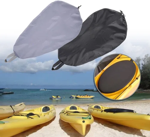 Miniatura 6 de Docooler Cubierta ajustable transpirable de la cabina del kayak del sello de la cubierta de la cabina del océano cubierta de la cabina 5 tamaños