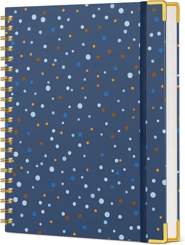Miniatura 17 de Cuaderno en espiral de tapa dura de 8.5 x 11 pulgadas, cuadernos A4 grandes y bonitos para mujeres y hombres, cuaderno rayado a rayas