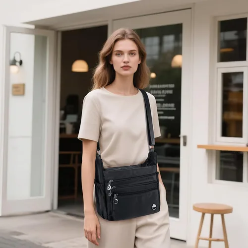 Miniatura 2 de Bolsos cruzados para mujeres, espaciosos con múltiples bolsillos, bolso de hombro para damas, cartera cruzada de moda tipo tote con asa superior