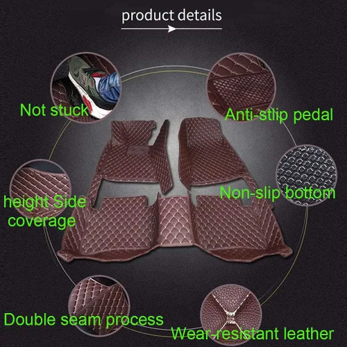 Miniatura 5 de Las alfombrillas de automóvil personalizadas son adecuadas para Peugeot 3008/2013-2019 años, forro impermeable, juego completo de suelos respetuosos