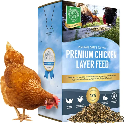 Miniatura 8 de Small Pet Select Pellets de alimentación de capa de pollo, alimento para pollos y gallinas ponedoras, aves de corral y aves acuáticas, alto