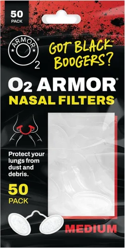 Miniatura 14 de O2 Armor Filtros de nariz para soldadores y alergias - Filtro de nariz para polvo - Filtros nasales para soldadura - Máscara de polvo de nariz