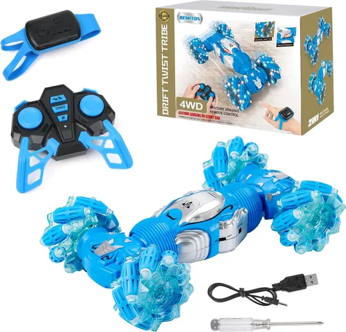 Miniatura 7 de BEMITON Ideas de regalo de cumpleaños para niños de 6 a 12 años - Juguete de coche de acrobacias RC con detección de gestos para niños, coches