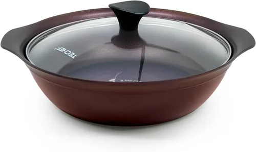 Miniatura 7 de TECHEF - Colección Art Pan, Olla de sopa con tapa de cristal, fabricada en Corea (2 cuartos de galón) Morado