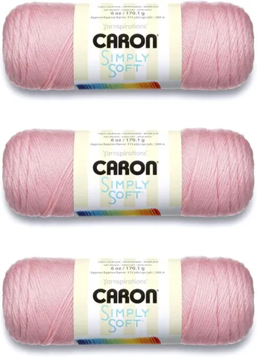 Miniatura 55 de Caron Simply Soft - Hilo verde militar, paquete de 3 unidades de 6.00 oz/6 onzas, 100% acrílico, peinado #4 (mediano), 315 yardas, tejido/ganchillo