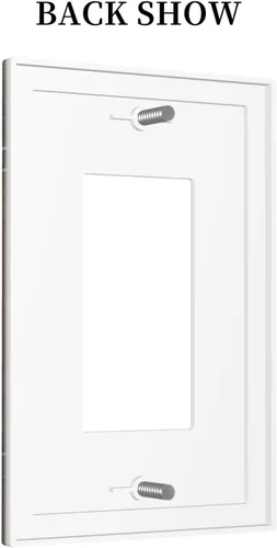 Miniatura 447 de Placa Decorativa de Pared de Granja Rústica con Cuerno de Madera para Puerta de Granero 1 Banda Duplex Cubiertas de Toma Eléctrica Soltera