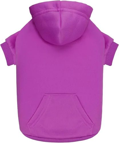 Miniatura 11 de Suéteres para perros grandes, suéter con capucha para perro de vellón cepillado suave sólido, ropa para mascotas, sudadera con capucha para mascotas