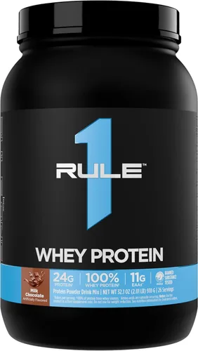 Miniatura 37 de Rule 1 Proteins Proteína de suero – 0.85 oz de proteína de acción rápida de fuentes de suero de leche con EAA y BCAA naturales para la recuperación