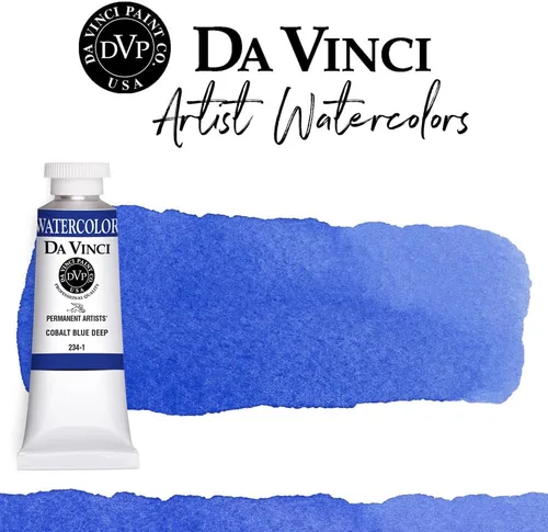 Miniatura 21 de DA VINCI PAINTS Pintura Acuarela Profesional para Artistas, Alizarin Crimson (Quinacridone), 37ml Índigo
