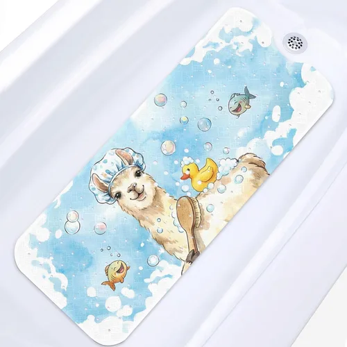 Miniatura 17 de Corgi - Divertida alfombrilla de ducha para perro, diseño de pato caprichoso, antideslizante, extra larga, 40 x 16 pulgadas, lavable a máquina
