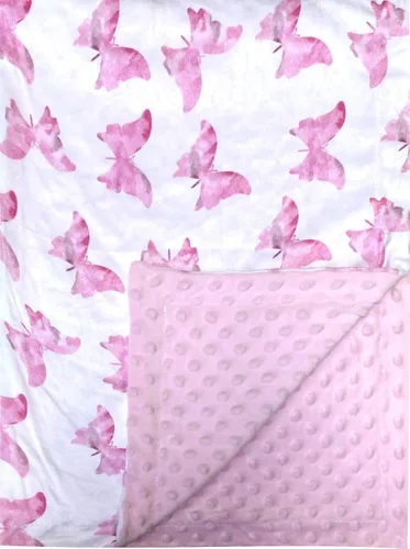 Miniatura 9 de Manta de bebé para niñas y niños, luna negra, estrella, minky, súper suave, manta de recepción de doble capa con respaldo punteado para recién