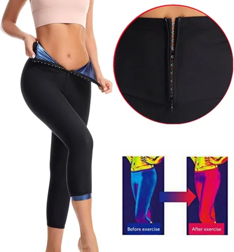 Miniatura 3 de Nano Hertz Sauna Sweat Shapewear Leggings Pantalones Boxeo Entrenador de Cintura Shaper Sweatsuit Ejercicio Fitness Gimnasio Mujer