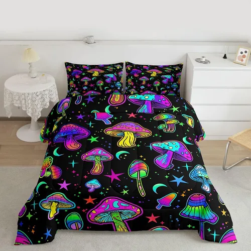 Miniatura 45 de Juego de edredón de calabaza para niños, con estampado de calabaza, estilo Halloween, juego de ropa de cama para niños, juego de ropa de cama