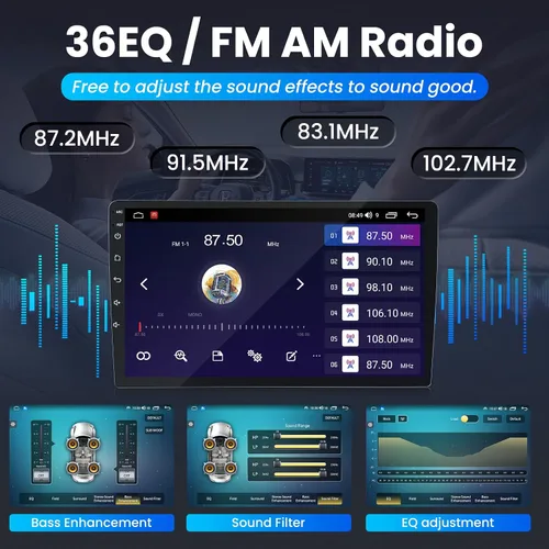 Miniatura 4 de Para Ford F150 Radio 2009-2014: Estéreo de pantalla táctil QLED, CPU de 8 núcleos 4+64G, Carplay Android Auto, compatible con actualización OTA