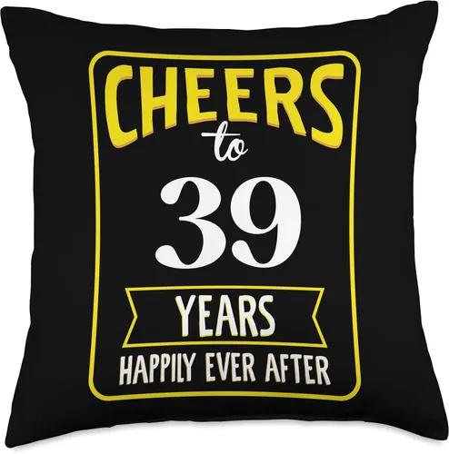 Miniatura 4 de Cheers to 39 years happily ever after Almohada de tiro