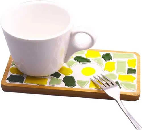 Miniatura 9 de 200g de azulejos de mosaico de cerámica para manualidades, azulejos de cerámica irregulares de 0.2"x0.8" de porcelana para decoración del hogar Gris