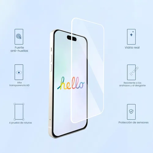 Miniatura 2 de Ailun Paquete de 3 protectores de pantalla para iPhone 17 Pro [6.3 pulgadas] + 3 protectores de lente de cámara con marco de instalación, protección