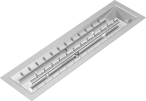 Stanbroil 30" x 6" Sartén de caída lineal para hoguera con quemador de chorro mejorado, hoguera de gas natural o propano para exteriores, 54K BTU