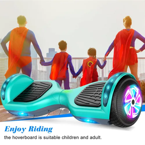 Miniatura 2 de FLYING-ANT Patinete autoequilibrante de 16.51 cm con altavoz y luces LED rojas