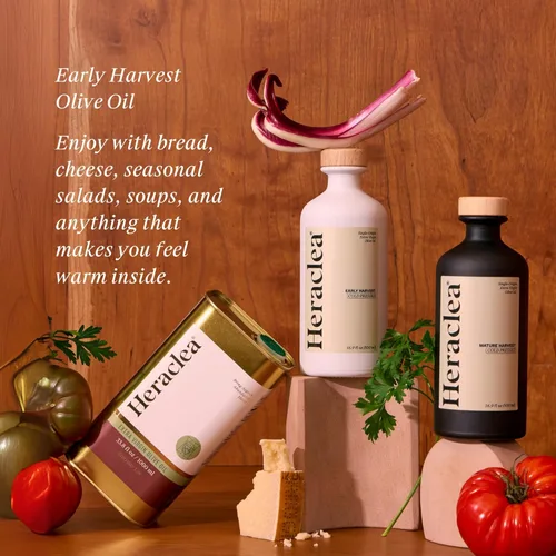 Miniatura 3 de Heraclea - Cosecha Temprana - Aceite de Oliva Extra Virgen - Aceite de Oliva Orgánico - Extra Virgen - Prensado en Frío - Aceite de Oliva EVO Rico