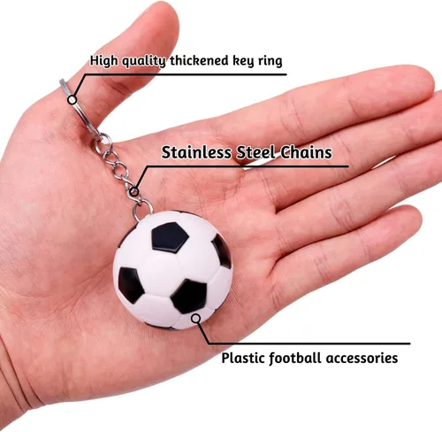 Miniatura 3 de 10 llaveros de pelota de fútbol, mini llavero de fútbol, llavero de pelota deportiva para recuerdos de fiesta, recuerdo de equipo, recompensas
