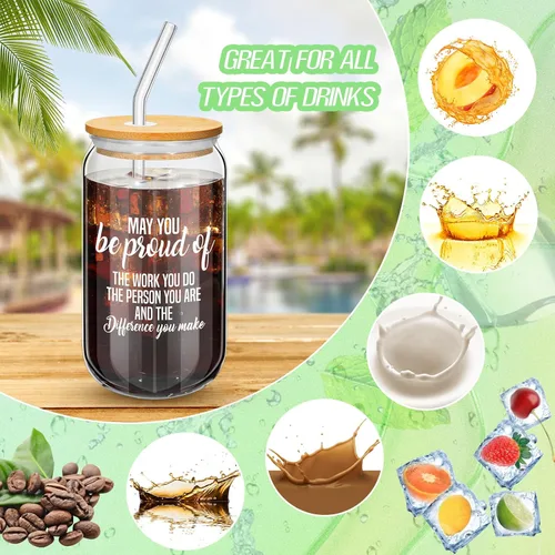 Miniatura 3 de Dandat Juego de 24 Regalos de Agradecimiento para Empleados, Regalos de Navidad, Regalos de Agradecimiento para el Equipo, Tazas de 16oz