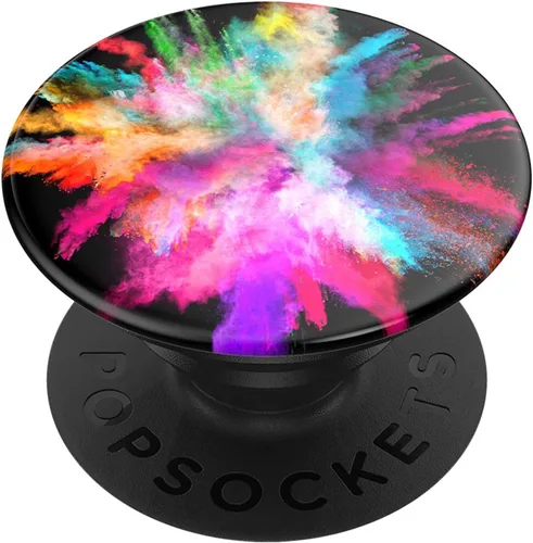 Miniatura 32 de PopSockets Agarre translúcido para teléfono con soporte expandible, PopSockets para teléfono, agarre adhesivo, PopGrip translúcido, bloque