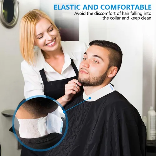 Miniatura 4 de SenseYo 5 rollos de tiras de papel de peluquería desechables de tejido, banda elástica para el cuello, suministros de peluquería, herramienta