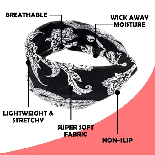Miniatura 3 de Lotus78, Paquete de 12 diademas anchas para mujer, antideslizantes, modernas bandas deportivas para el cabello de mujer, bandas elásticas suaves