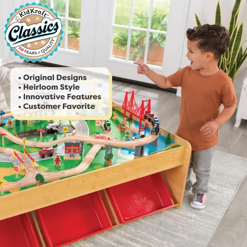 Miniatura 2 de KidKraft, Mesa y Set de Tren de cataratas