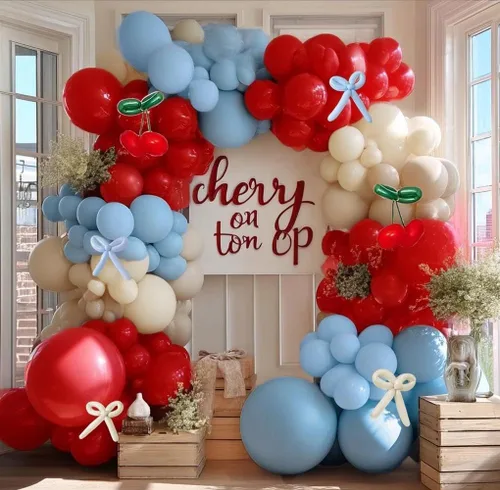 Miniatura 9 de Kit de arco de guirnalda de globos pastel de doble relleno, globos de color rosa bebé, morado, amarillo, verde, con látex lila metálico para baby